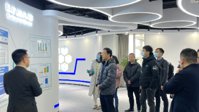 杭州市投资促进局副局长蔡儒杰一行莅临谈球吧科技考察调研