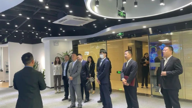 中国银行浙江省分行党委书记吴敏一行莅临谈球吧科技考察调研