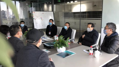 复工第一天，萧山区委常委一行莅临谈球吧科技考察疫情防控和复工情况