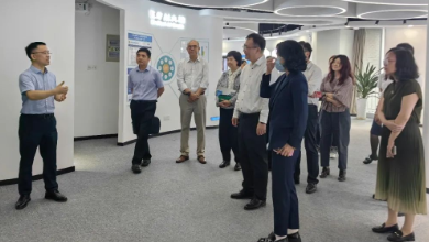 上海市侨联党组成员、副主席兼秘书长陶勇一行莅临谈球吧科技考察调研